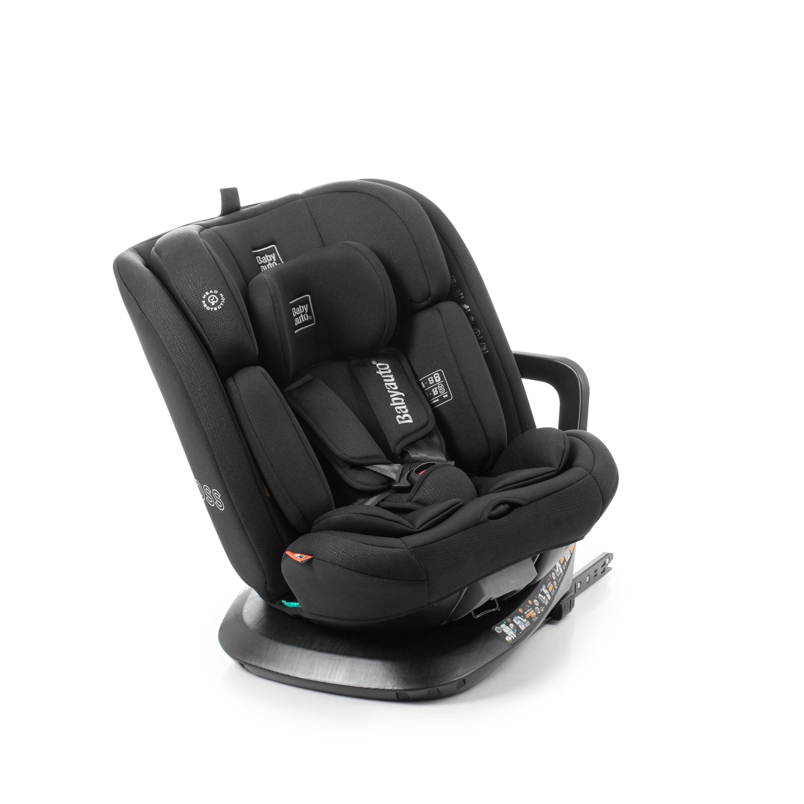 BABYAUTO Siège auto ACROSS iFix - Pivote à 360° - Protection latérale - À l'envers jusqu'à 150 cm
