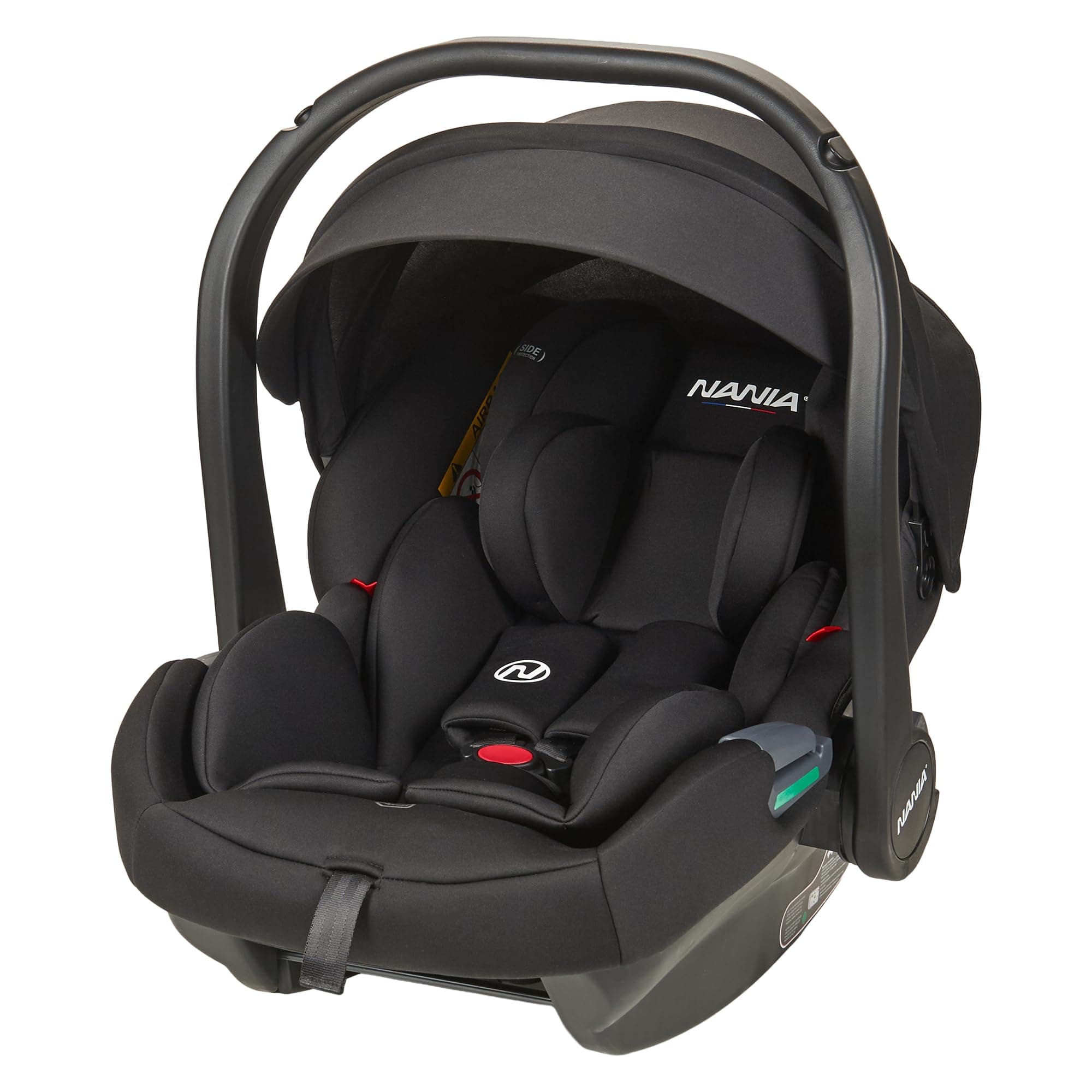 Siège auto bébé ceinturé NANIA Rimini i-Size - Protection Latéérale pour enfants de 0 à 13 kg, Appuie-tête réglable, Por