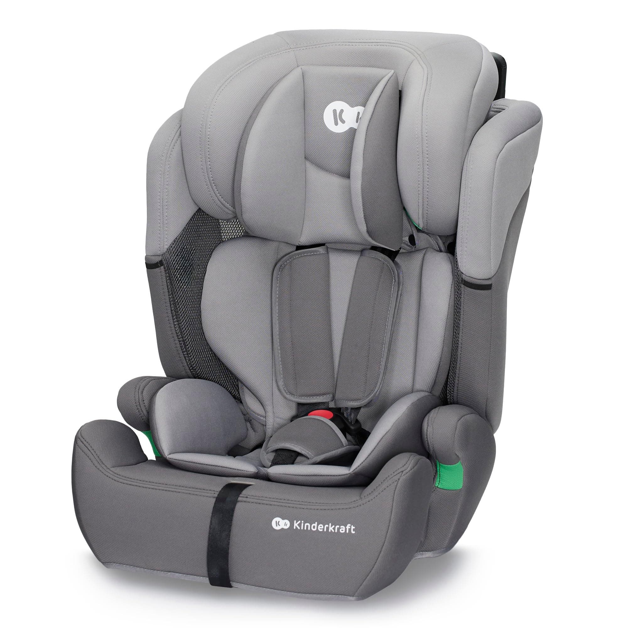 Kinderkraft COMFORT UP i-Size Gris | Siège Auto Bébé Groupe 1/2/3 9-36 kg | 11 Niveaux de Réglage | Têtière Ajustable |