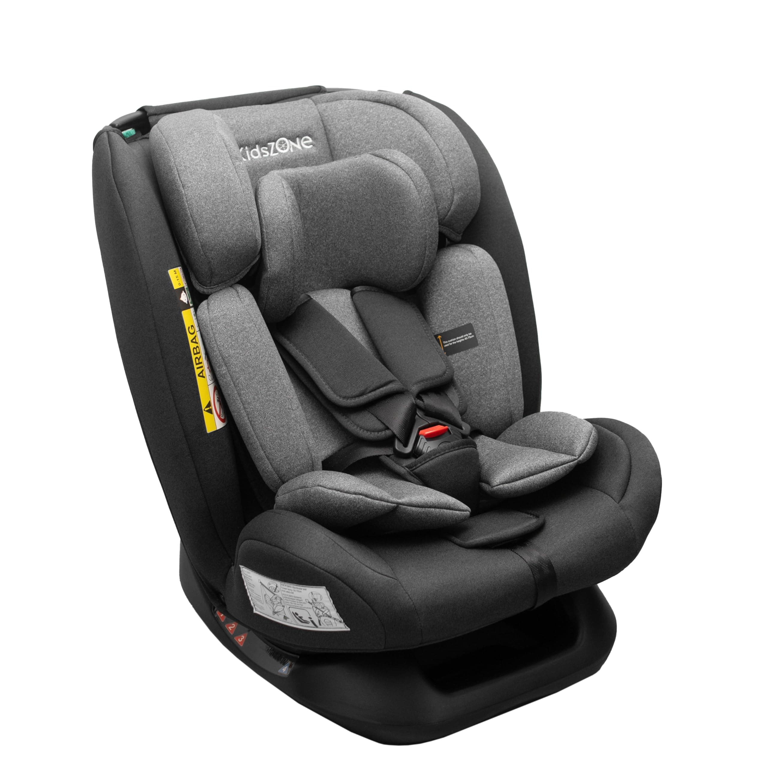Siège auto bébé i-Size 0 à 12 ans sans Isofix 40-150cm - 14 Positions d'Appui-tête, 4 Positions d'Inclinaison, Harnais à