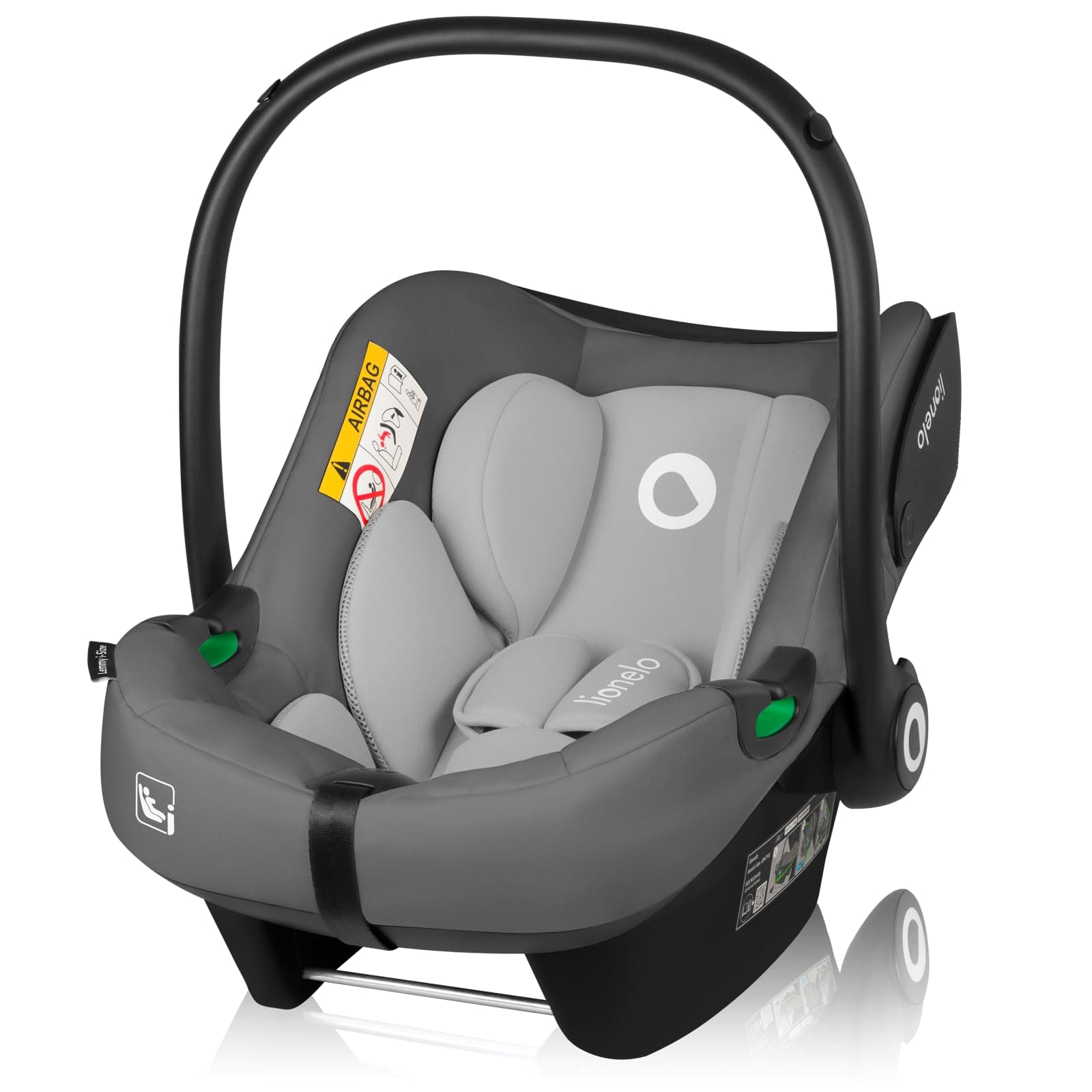 LIONELO Lemmy i-Size Siège Auto Pour Enfants 40-87 cm - Protection Latérale - 3-Punktowe Ceintures de Sécurité - Montage