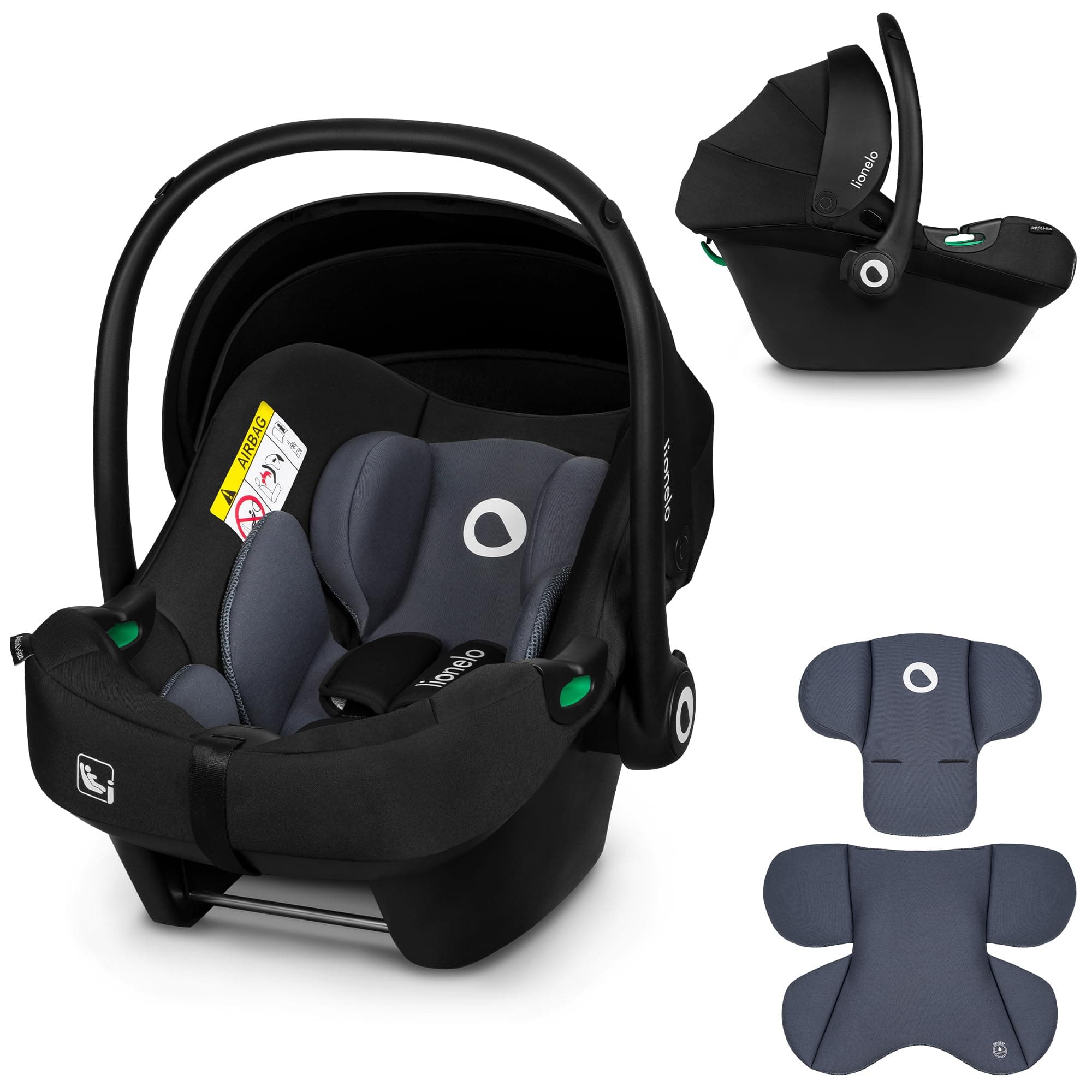 LIONELO ASTRID i-Size | Sécurité pour Enfants | Groupe 0+ | Montage Dos à la Route | Protection Latérale | Insert Dri-Se