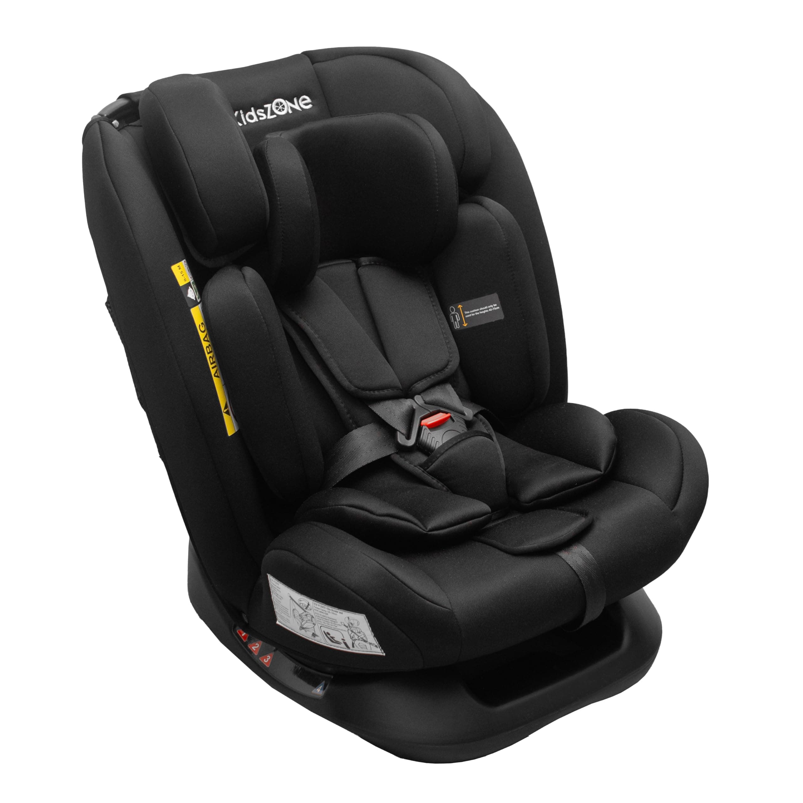 Siège_auto_bébé_KidsZone_0_à_12 ans_40_à_150cm_4_positions_inclinaison_5_points_harnais