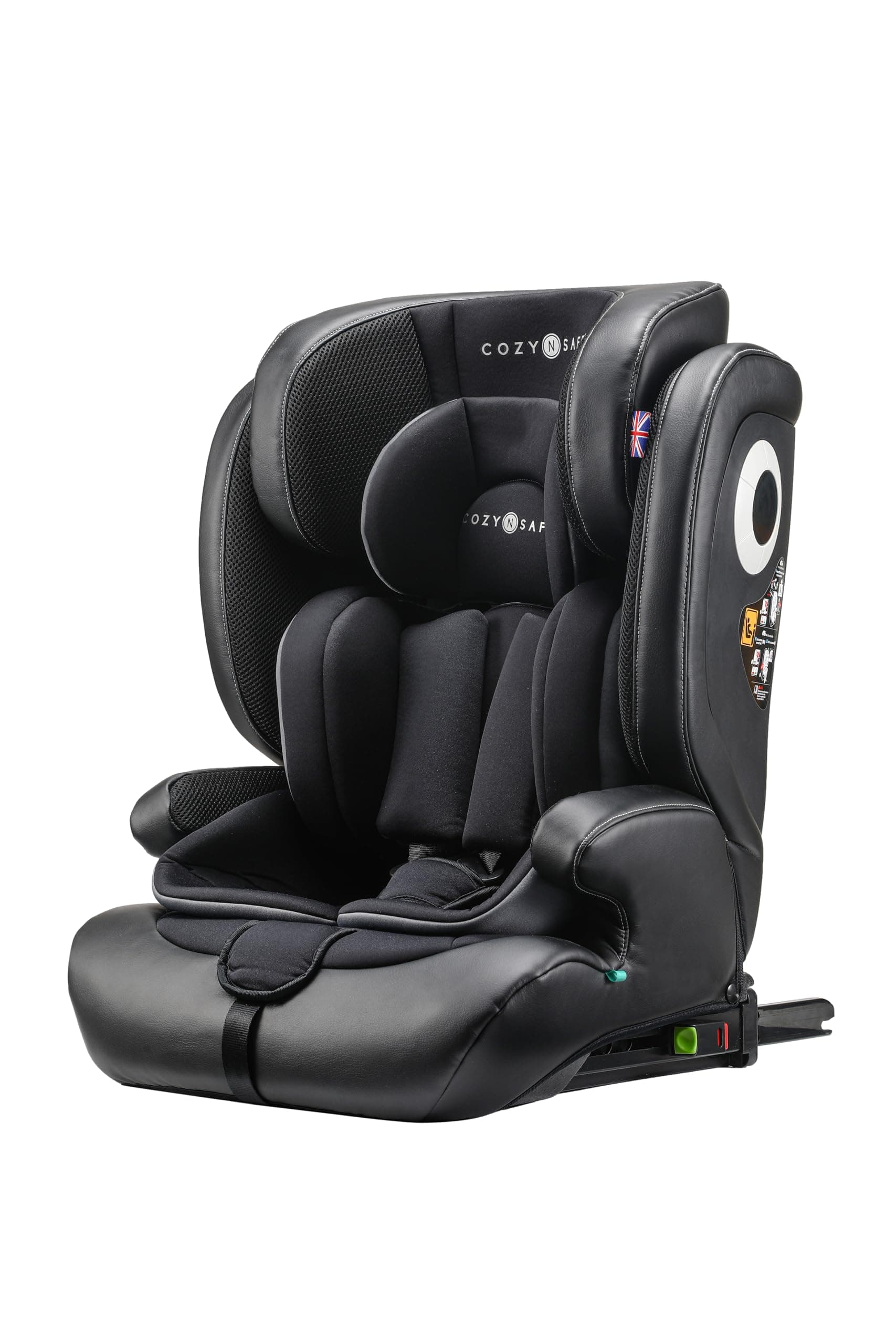 Cozy N Safe Hudson i-Size | Sécurité | Enfants | Caisson | ISOFIX et Top-Tether | Mousse à mémoire lavable | Certifié EC
