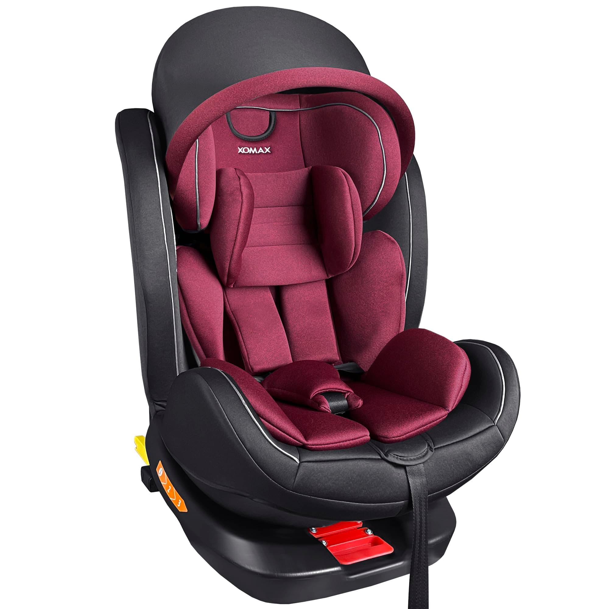 XOMAX XZ-16 Siège enfant pivotant 360° ISOFIX évoluant de 0 à 36 kg I-Size 5 points 3 points 0-12 ans