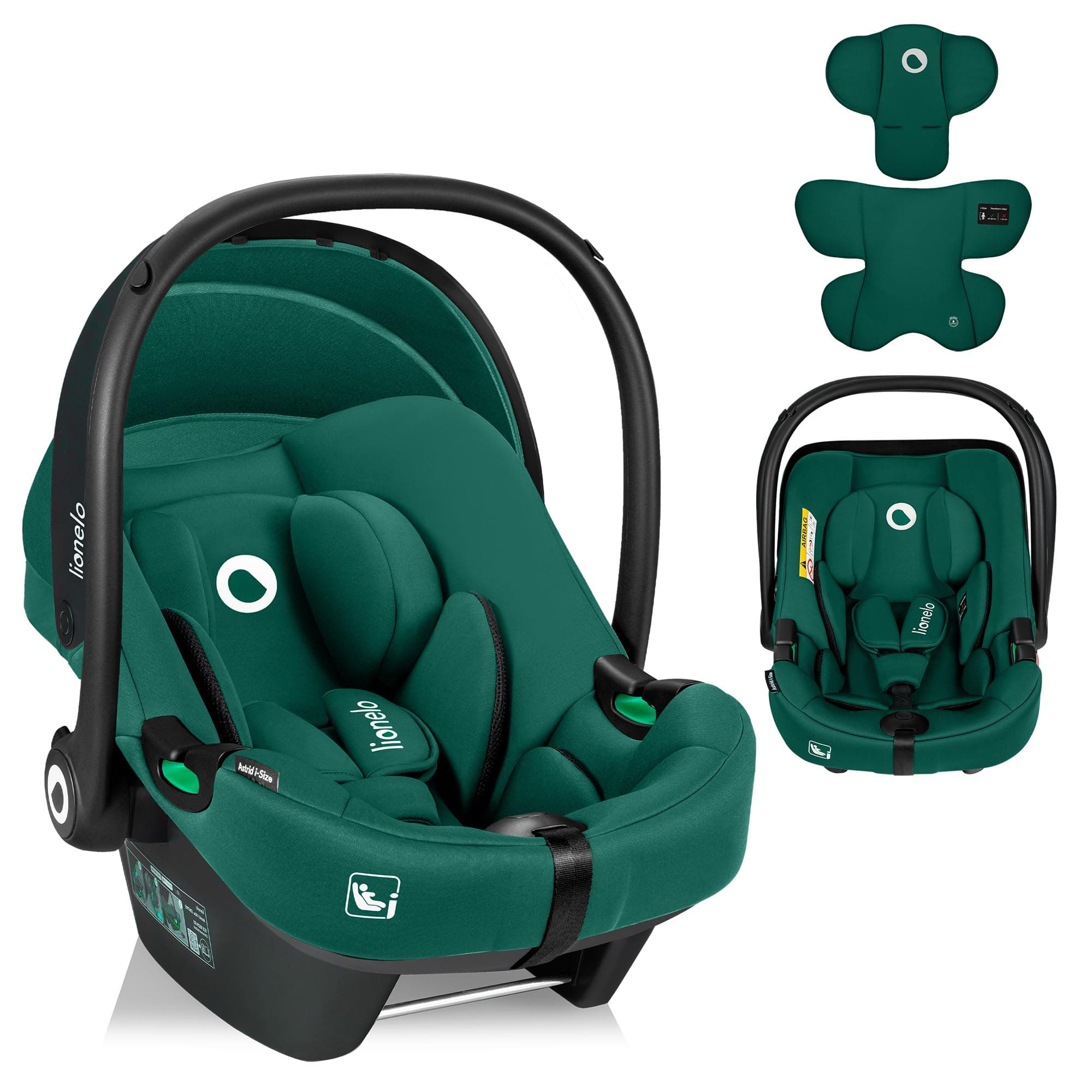 LIONELO ASTRID i-Size Siège Auto pour Enfants 40-87 cm | Sécurité Haute | Pour Groupe 0+ | Protection Latérale Avancée |