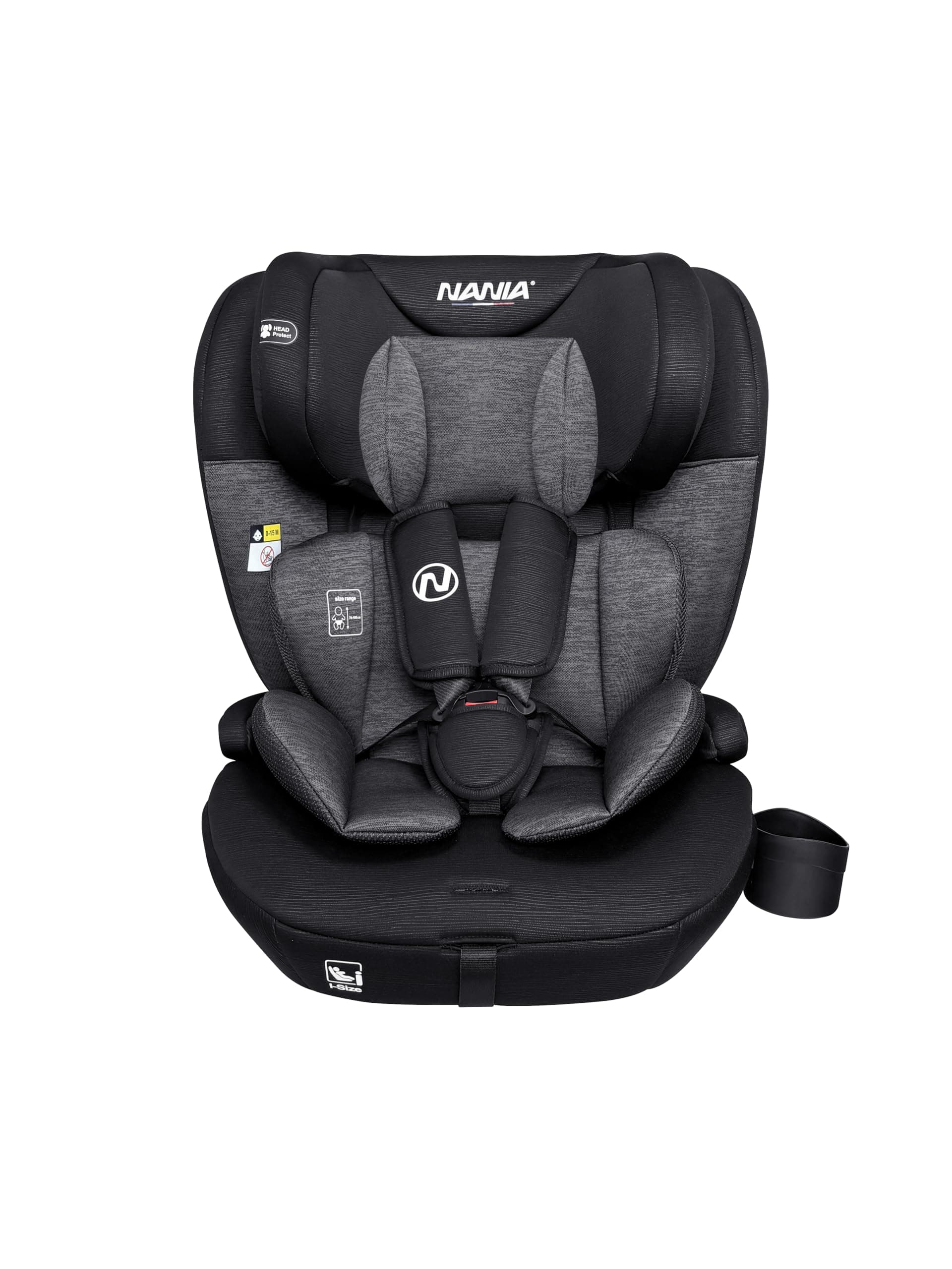 Siège auto Nania Torino bébé 9 à 36 kg, groupe 1/2/3, 15 mois à 12 ans, têtière ajustable 12 niveaux, protections latéra