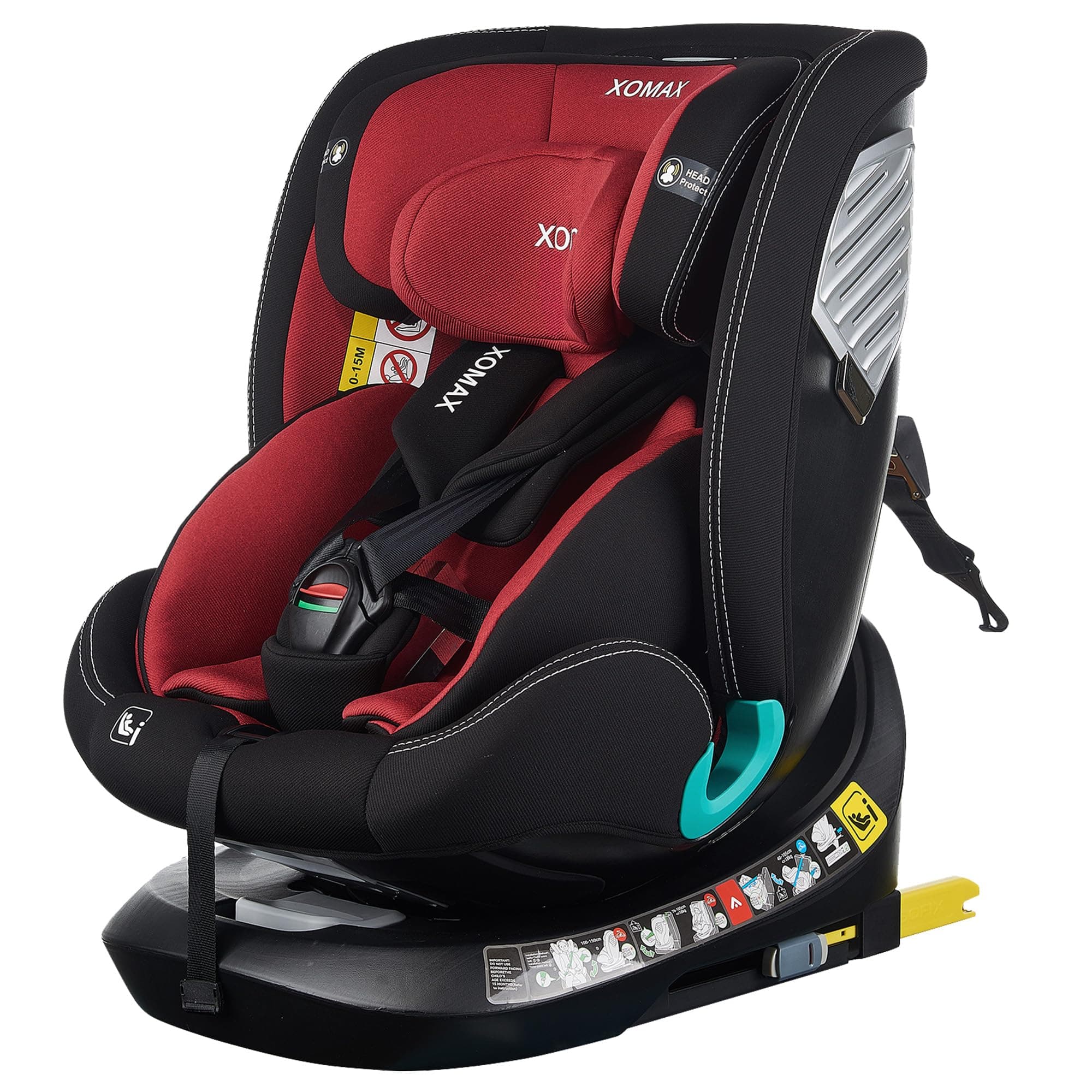 XOMAX G409 IOT - Siège infantile rotatif 360° - ISOFIX - Évolutif - 0-36 kg - 0-12 ans - Harnais 5 points - Housse lavab